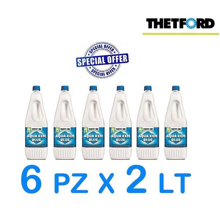 Offerta prezzo 6 bottiglie aqua kem Blue Concentrato Thetford
